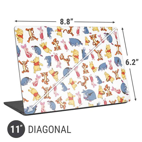Disney Winnie the Pooh Character Pattern Universal Laptop 11in (8.8 x 6.2in) Skin